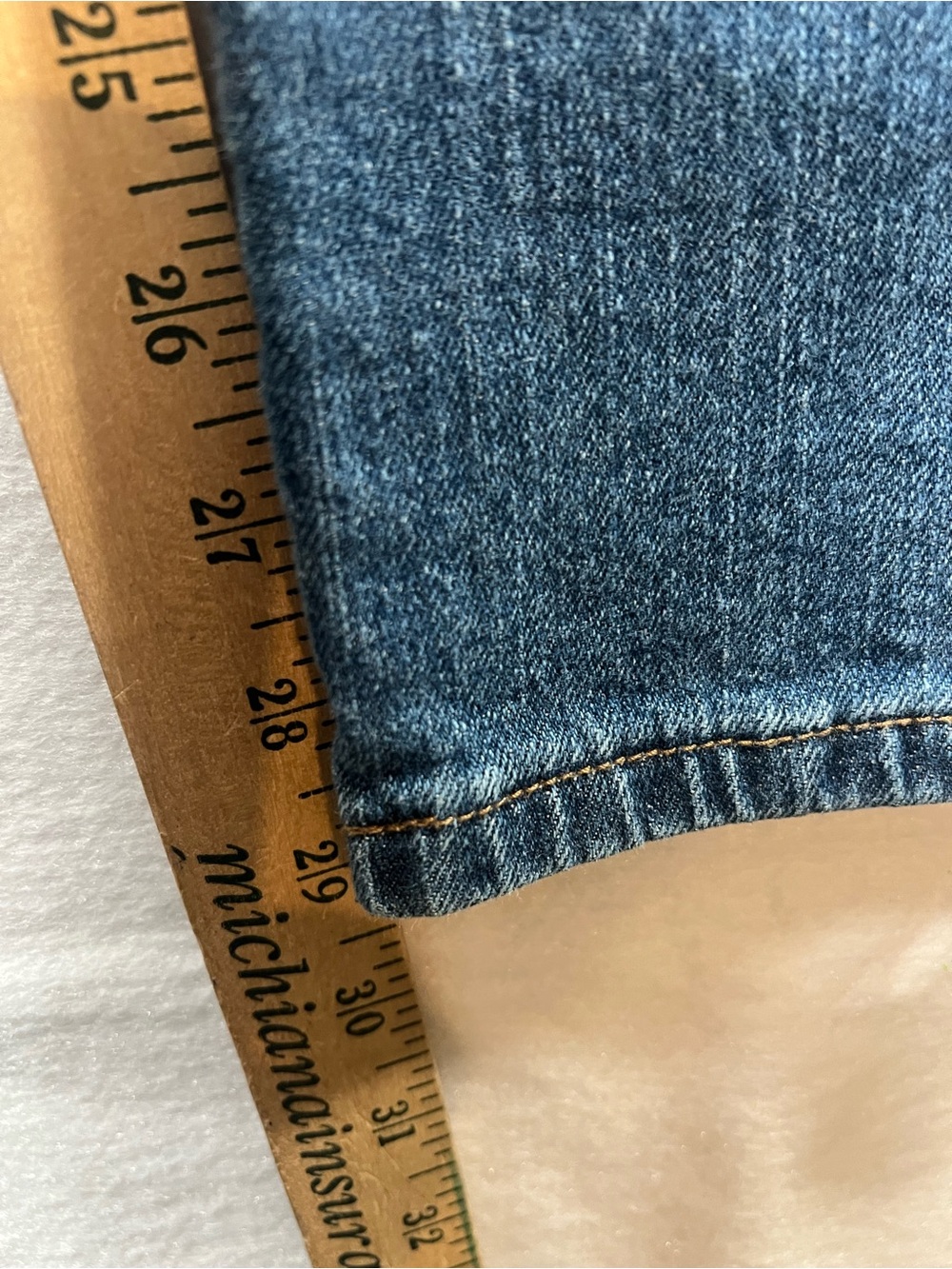 Lauren Jeans Co. Ralph Lauren LRL Womens Size14 Blue Classic Straight Stretch - Picture 13 of 15